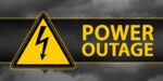 Power outage sign image